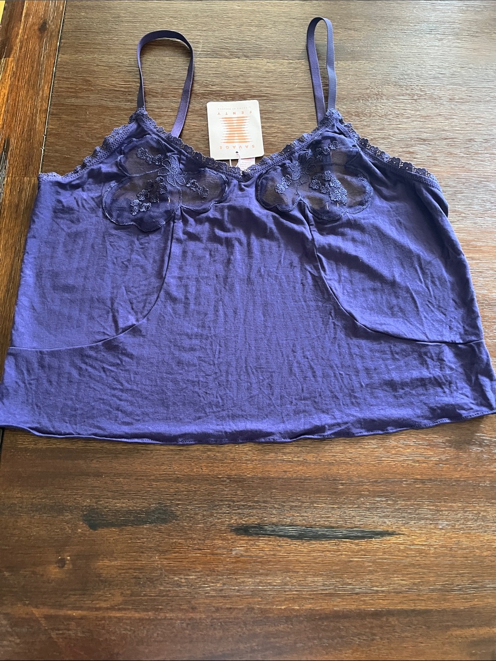 Savage X Fenty Lavender Lace Trim Camisole